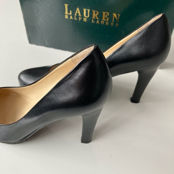 Ralph Lauren Zamora Leather Pump 3โ, Black, Size 6, Like New - Picture 4 of 6